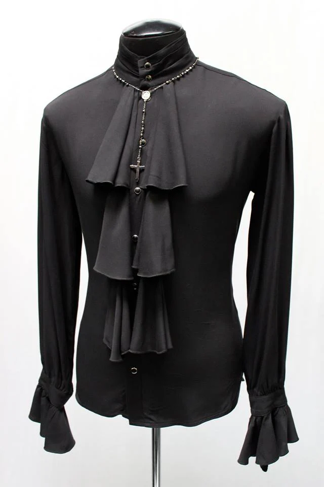LOUIS XIV SHIRT - BLACK GABARDINE - Image 2