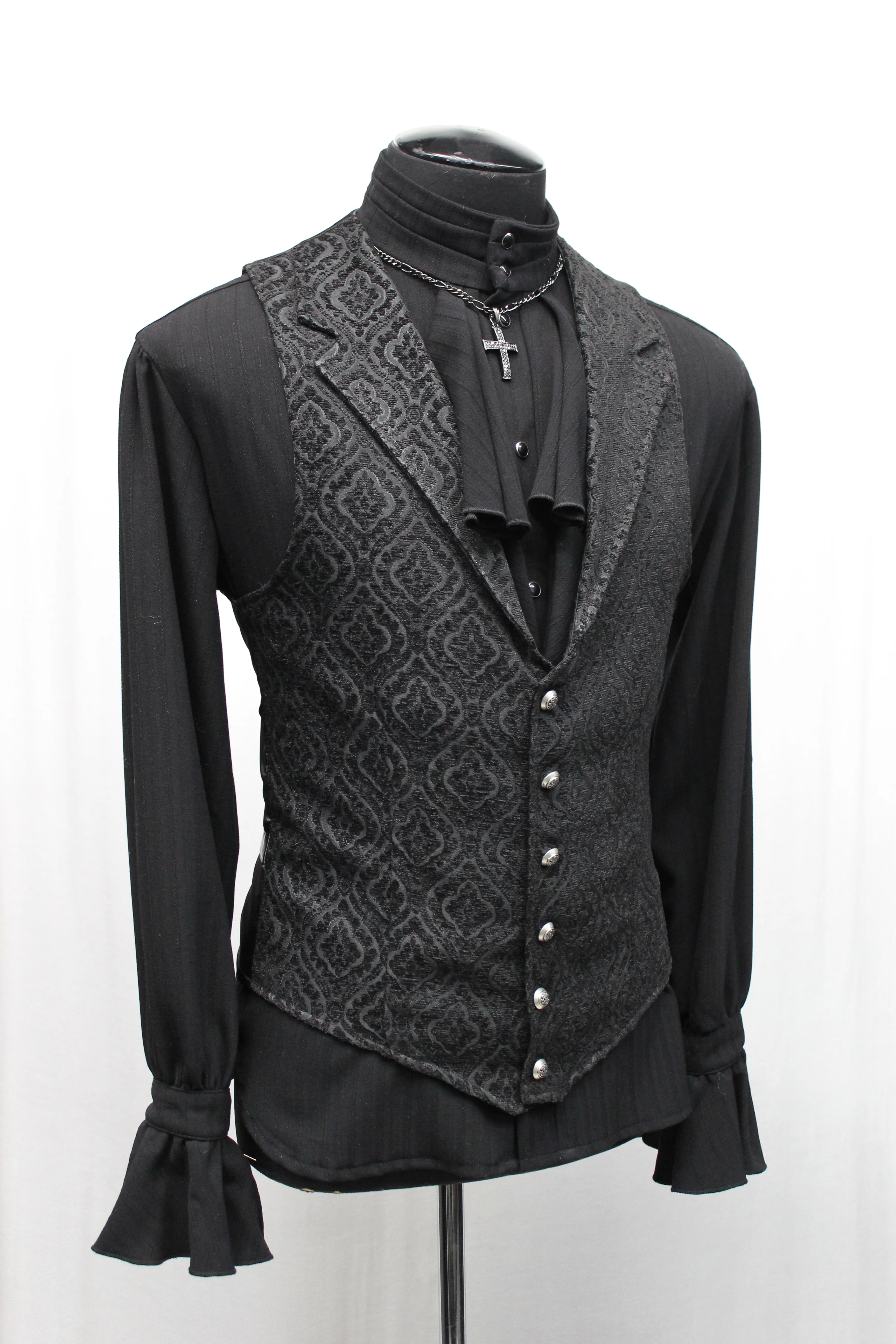 LOUIS XIV SHIRT - BLACK GABARDINE - Image 6