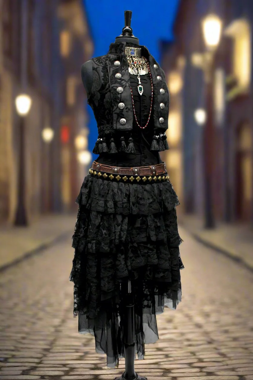 TOREADOR VEST - BLACK TAPESTRY - Image 2