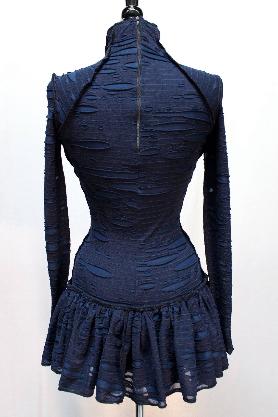 FUTURE SHOCK DRESS - BLUE DECAYED FABRIC - Image 4