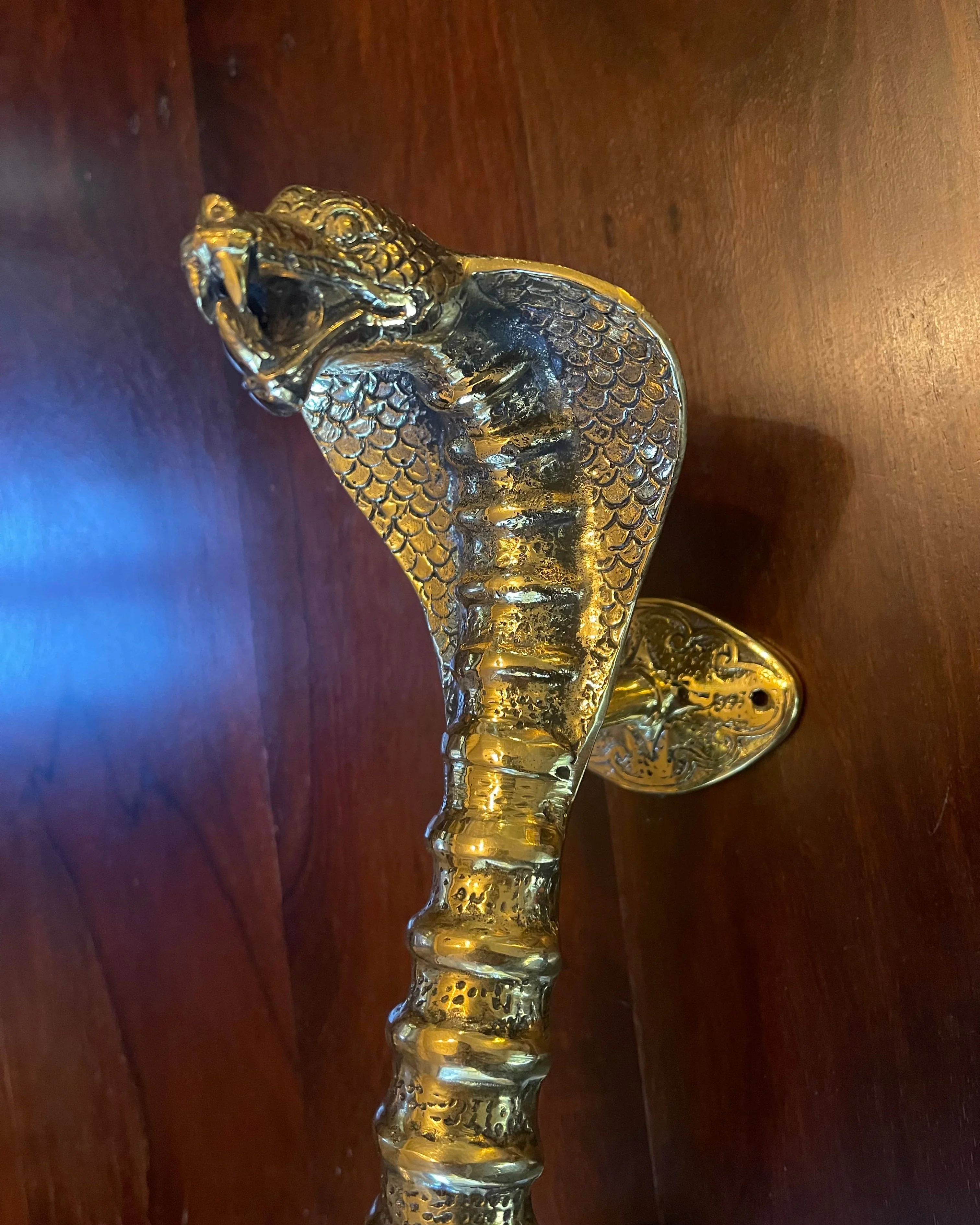 COBRA DOOR HANDLE - BRASS - Image 2
