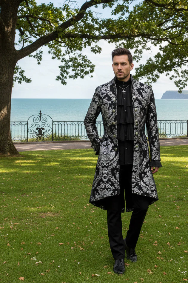 ORDER OF THE DRAGON COAT - SILVER/BLACK TAPESTRY - Image 6
