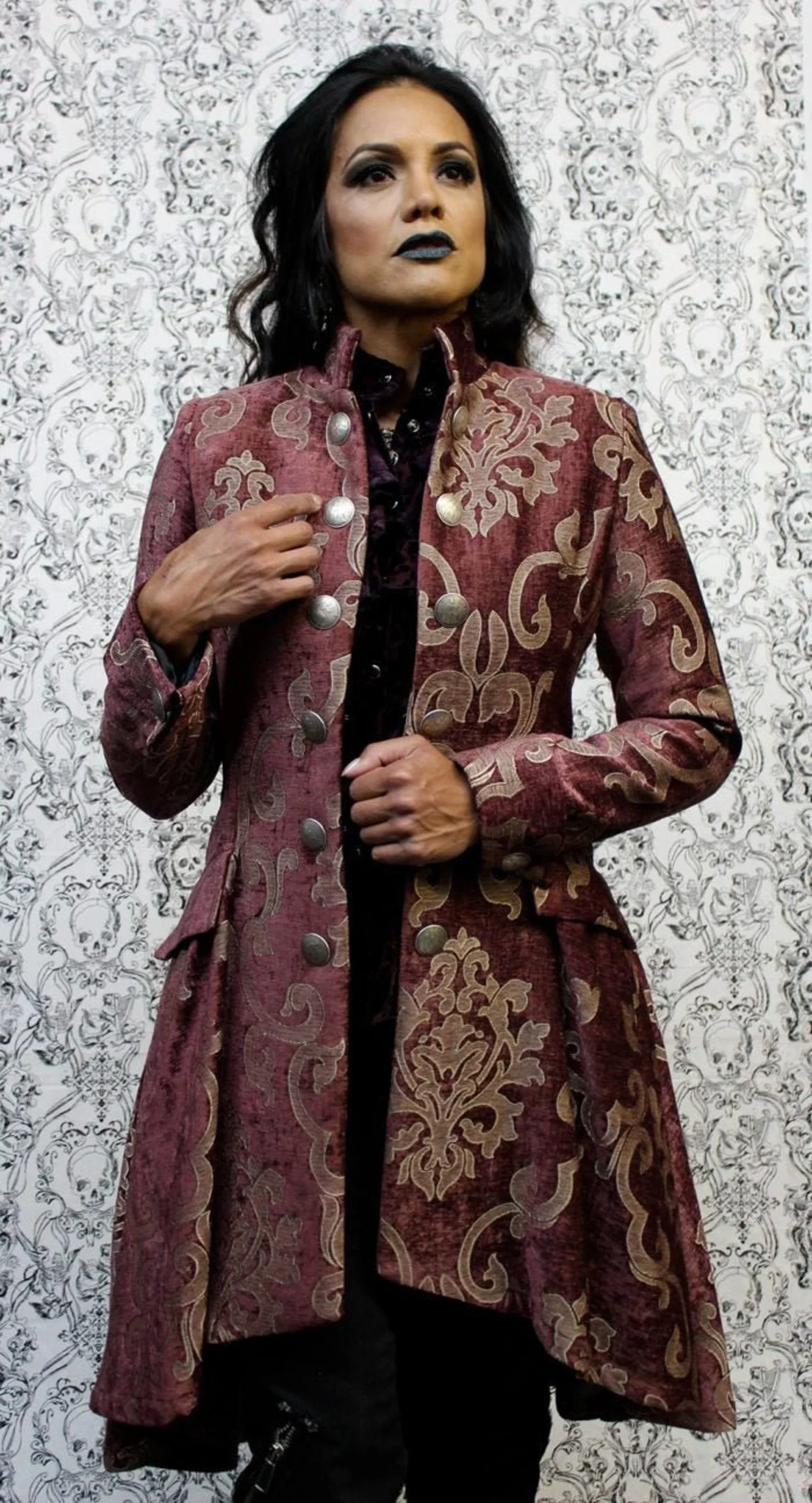 LIONHEART COAT - GOLD ON ANTIQUE ROSE - Image 2