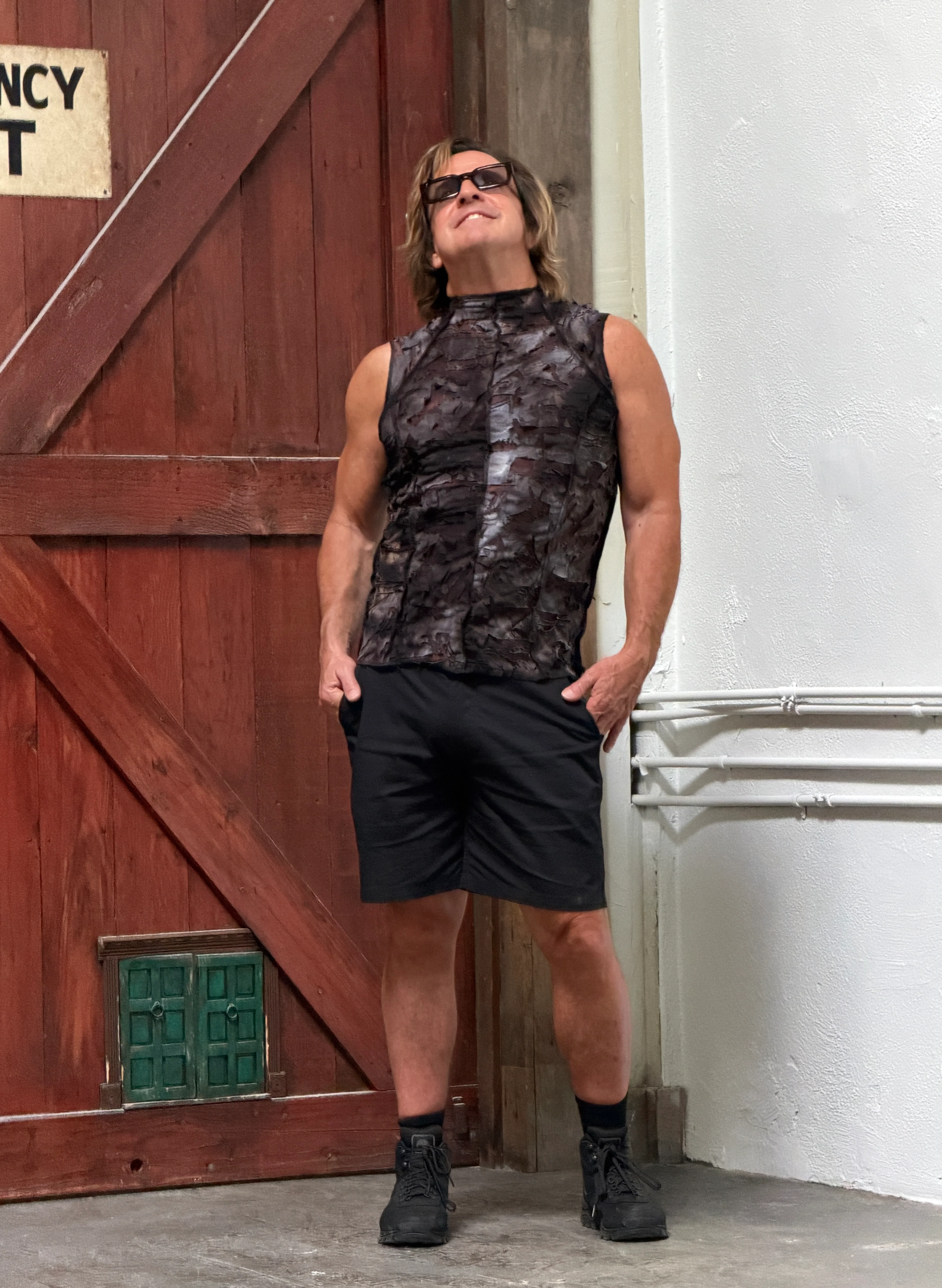 MEN'S FUTURE SHOCK SLEEVELESS T-SHIRT - GREY ZOMBIE - Image 3