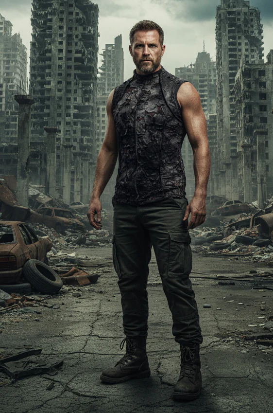 MEN'S FUTURE SHOCK SLEEVELESS T-SHIRT - GREY ZOMBIE - Image 7