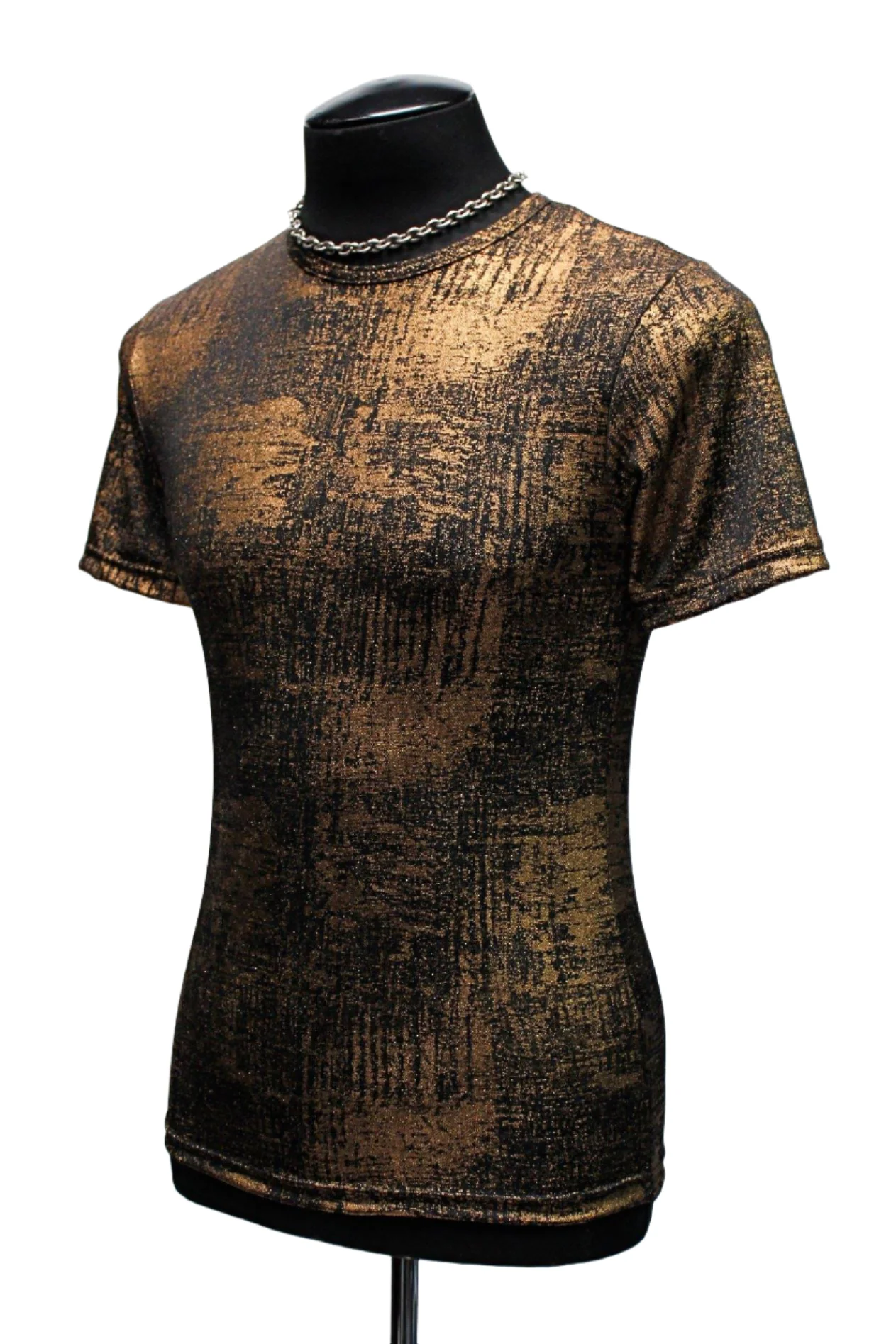MEN'S SHORT SLEEVE TEE - METALLIC GOLD - Image 2