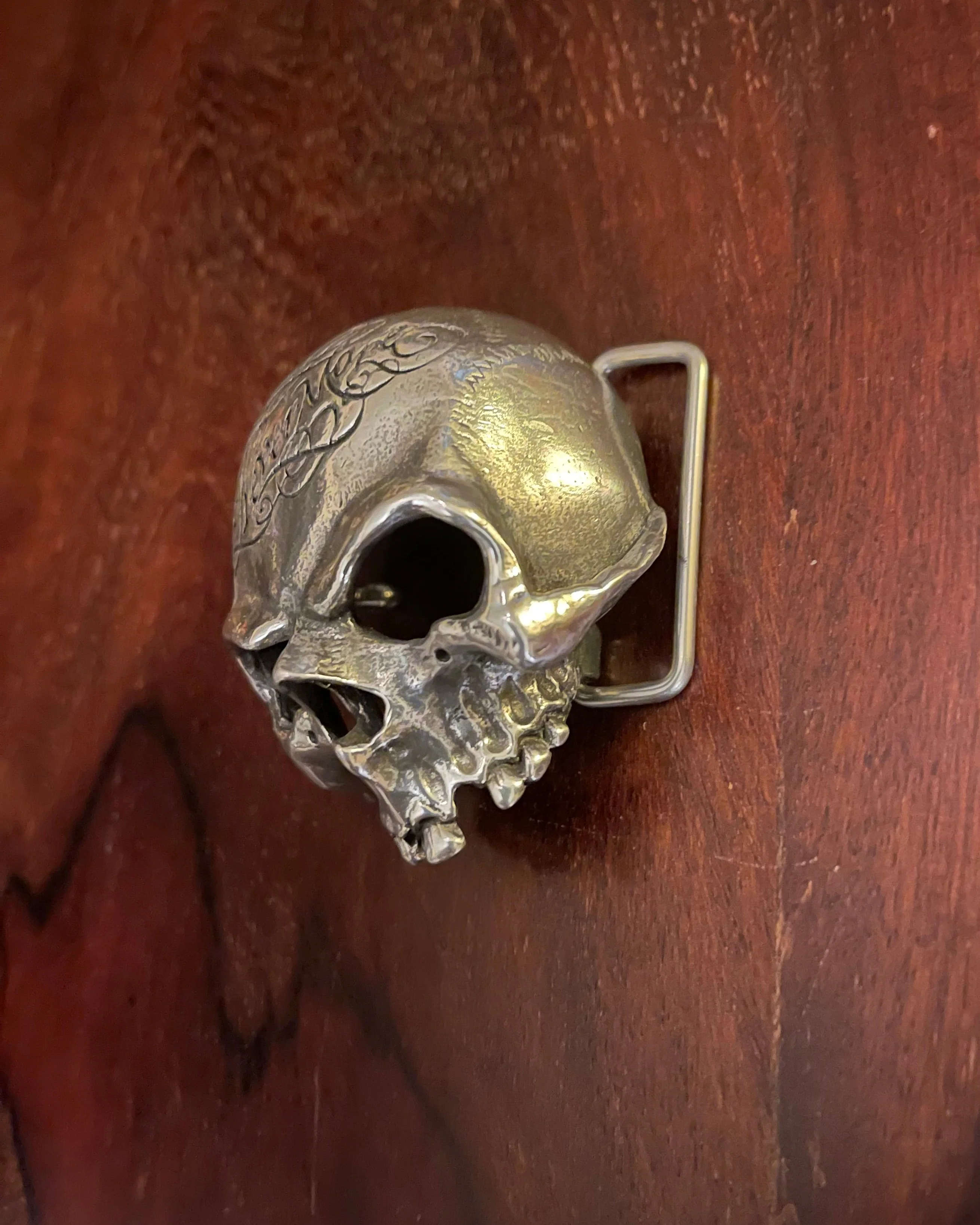 NEVERMORE DECAYED SKULL BELT BUCKLE - Image 2
