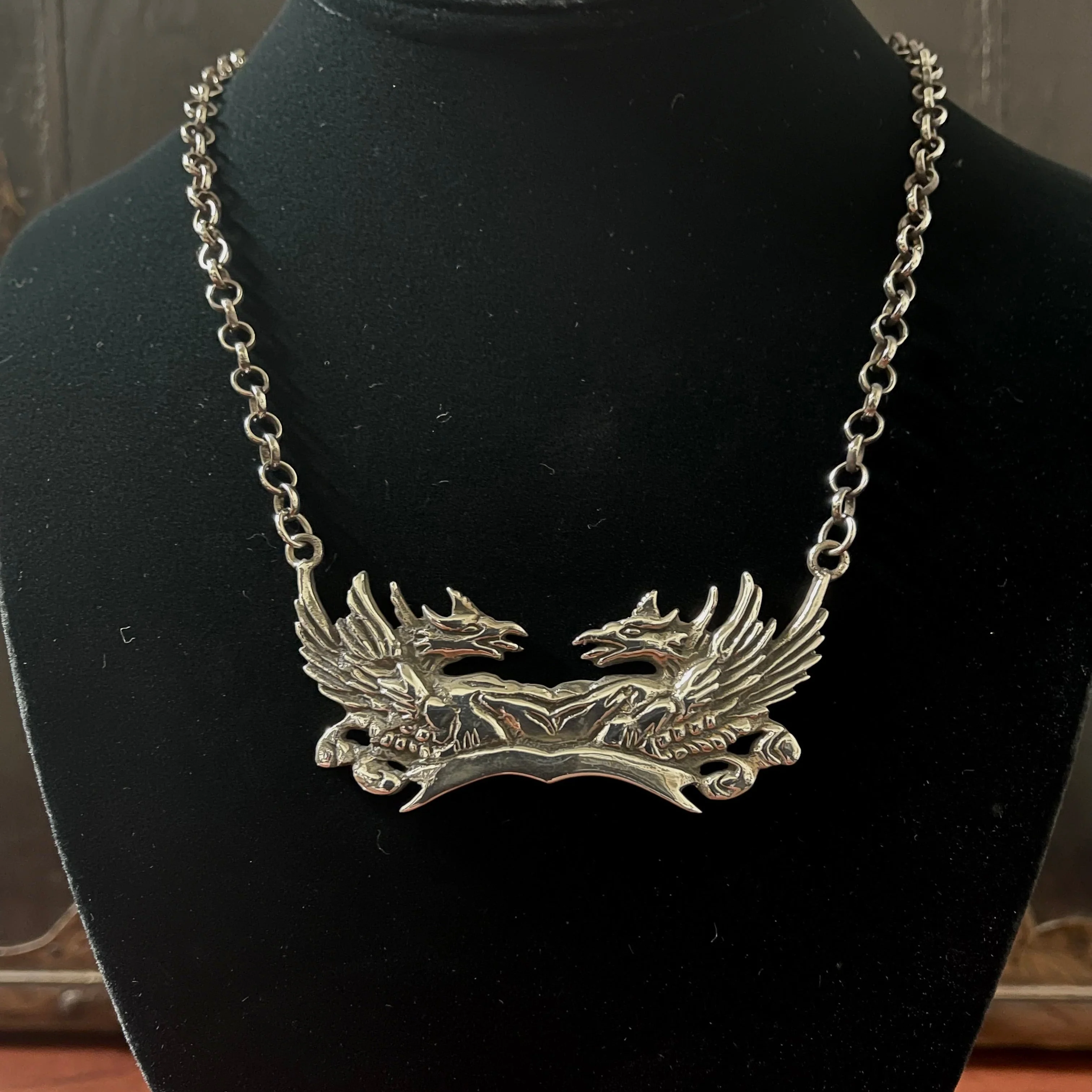 STERLING SILVER - DOUBLE DRAGON